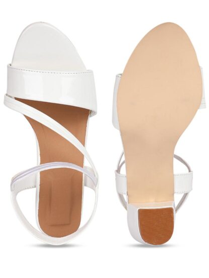 White ankle shoe for women - Image 3